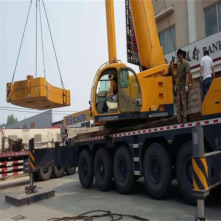 隆广镇当地吊车出租|机器吊装|75吨|工厂搬迁服务